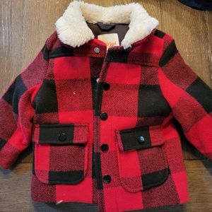 Cat & Jack plaid coat